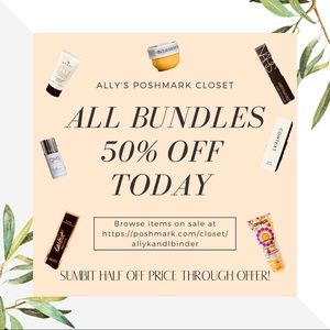 ALL BUNDLES HALF OFF TODAY